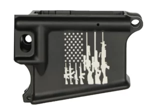 Shop iconic American stripes with rifles flag AR 15 80 lower in USA