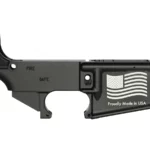 Proudly Made in USA American Flag AR15 80 Lower – Unwavering Patriotism