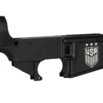 Star-Studded Craftsmanship: Laser Engraved USA Logo on Anodized AR-15 Lower