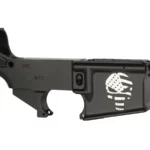 Personalized Laser Engraving | American Punisher Skull Flag | 80% AR-15 Black Lower