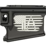 Laser Engraved American 2A Flag | Custom AR-15 Lower – 80%