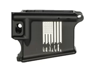 Shop American Flag with Soldiers 80 AR 15 lower receiver in USA