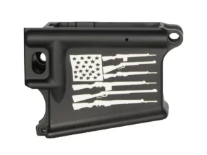 Shop laser engraved American flag with rifle stripes 80 ar 15 lower