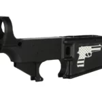 Laser Engraved Pistol American Flag | Personalized Design | 80% AR-15 Black Lower