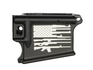 Shop American Flag with Rifles Stripes AR 15 80 Lower in USA