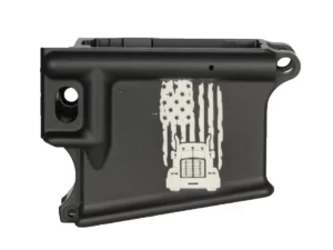Shop AR-15 Lower laser engraved American Flag with Semi Truck