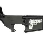 Detailed Laser Engraved Handgun | American Spirit | We the People | AR-15 Black Lower