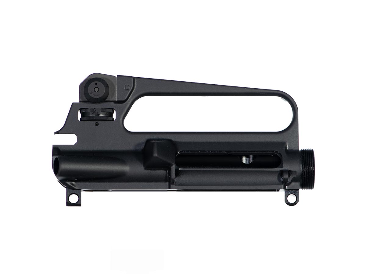 black anodized A2 carry handle upper with rear sight for AR15