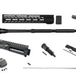 Black anodized 16" 5.56 12" M-LOK unassembled rifle upper build kit — Daytona Tactical