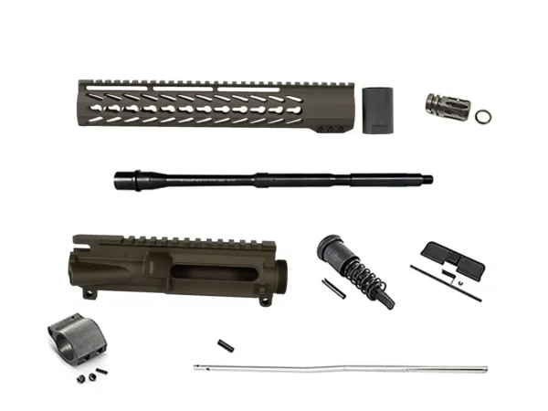 OD Green 16" 5.56 KeyMod unassembled rifle upper build kit — Daytona Tactical