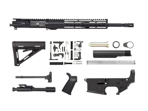 AR-15 16 inch barrel 12 inch handguard riveted KeyMod Magpul kit with lower