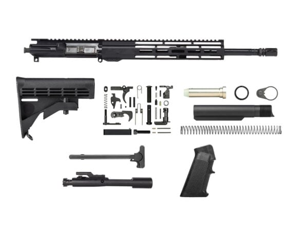AR-15 16 inch barrel 12 inch handguard windowed M-LOK kit without lower