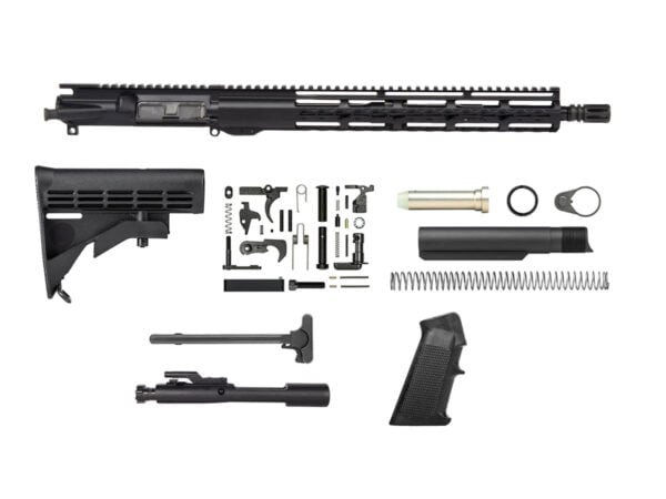 AR-15 16 inch barrel 15 inch handguard riveted KeyMod kit without lower