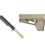 Magpul ACS-L stock FDE with mil-spec buffer tube assembly combo MAG378FDE