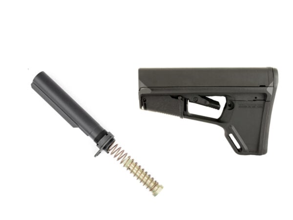 Magpul ACS-L stock black with mil-spec buffer tube assembly combo MAG378BLK