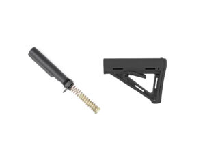 AR-15 MOE black stock with buffer assembly