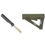 AR-15 OD green MOE stock with buffer assembly