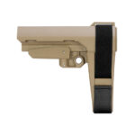 SB Tactical SBA3 pistol brace FDE flat dark earth left side view SBA3X-01-SB