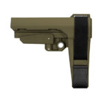 SB Tactical SBA3 pistol brace ODG olive drab green left side view SBA3X-01-SB