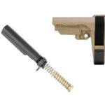 SB Tactical SBA3 FDE pistol brace with mil-spec buffer tube assembly kit