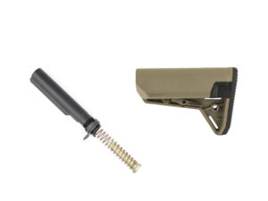 Magpul MOE SL-S FDE stock combo kit with carbine buffer tube assembly