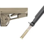 Magpul ACS stock with mil-spec carbine buffer tube assembly FDE