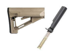 Magpul STR stock with mil-spec carbine buffer tube assembly FDE