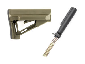 Magpul STR stock with mil-spec carbine buffer tube assembly OD Green