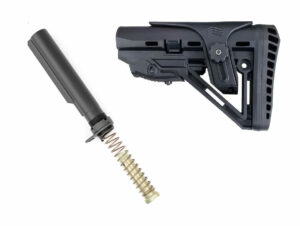 XTS-104 skeletonized AR-15 stock with mil-spec buffer tube assembly