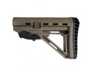 XTS-105T skeletonized collapsible AR-15 stock left side FDE