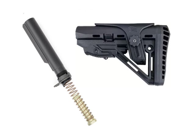 XTS-106 skeletonized AR-15 stock with mil-spec buffer tube assembly