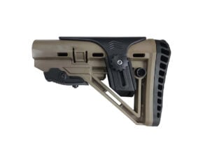 XTS-106T skeletonized collapsible AR-15 stock left side FDE