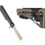 XTS-106T skeletonized AR-15 stock with mil-spec buffer tube assembly FDE