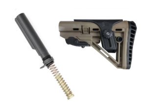 XTS-106T skeletonized AR-15 stock with mil-spec buffer tube assembly FDE