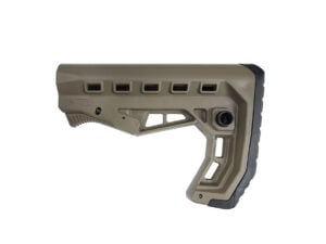XTS-58T skeletonized collapsible AR-15 stock left side FDE