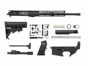 16 inch 7.62x39 Black 12 inch Riveted Keymod Complete Build Kit with 80 Percent Lower