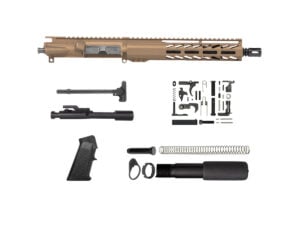 10.5" AR-15 7.62x39 Burnt Bronze Pistol Kit with 10" House M-lok handguard