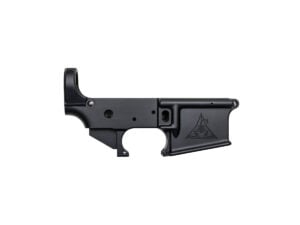 Rise Armament stripped AR-15 lower receiver, forged 7075-T6, open trigger well, black