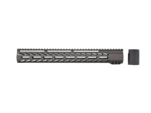 AR-10 (.308) 15" Custom Slim Light Weight M-LOK Handguard - Tungsten Grey