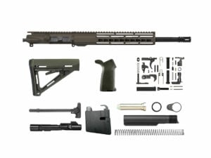 Olive Drab OD Green 16" 9mm AR-9 Rifle Kit with 12" Riveted Keymod