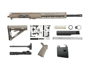 Flat Dark Earth 16" 9mm AR-9 Rifle Kit with 12" Riveted Keymod
