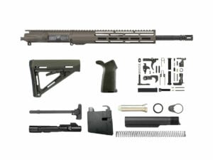 Olive Drab OD Green 16" 9mm AR-9 Rifle Kit with 12" Window-Cut M-LOK