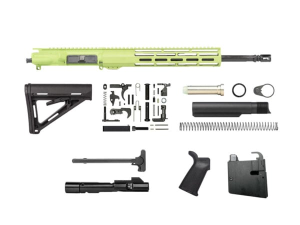 Zombie Green 16" 9mm AR-9 Rifle Kit with 12" Window-Cut M-LOK