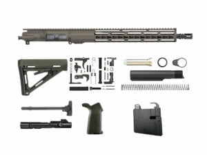 Olive Drab OD Green 16" 9mm AR-9 Rifle Kit with 15" Slim Riveted Keymod