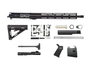 Black 16" 9mm AR-9 Rifle Kit with 15" Riveted Keymod, Magpul MOE Furniture