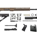 Burnt Bronze 16" 9mm AR-9 Rifle Kit with 12" House Keymod