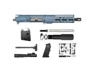 8.3" AR-15 9mm Titanium Blue Pistol Kit 7" M-LOK
