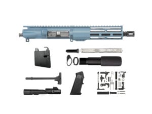 8.3" AR-15 9mm Titanium Blue Pistol Kit 7" Window M-LOK
