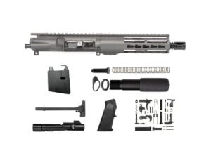 8.3" AR-15 9mm Tungsten Grey Pistol Kit 7" Riveted Keymod
