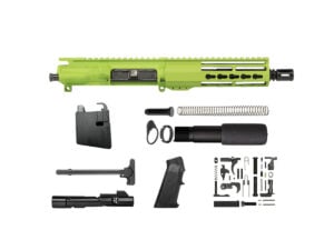 8.3" AR-15 9mm Zombie Green Pistol Kit 7" Riveted Keymod